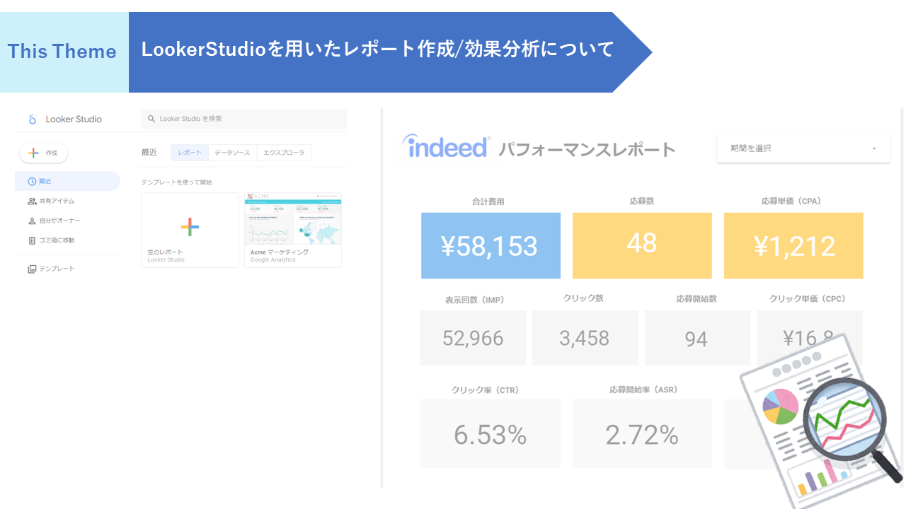 【定期的な効果分析、PDCAに最適】LookerStudioを用いたレポート作成について